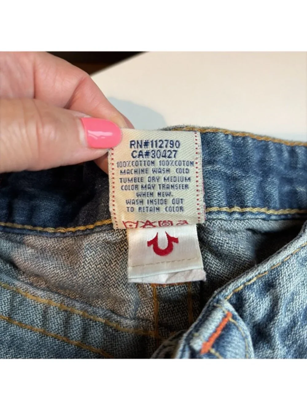 Vtg Y2K True Religion Joey Flare Jeans Low Rise Women's Size 27 Flap Pockets NWT